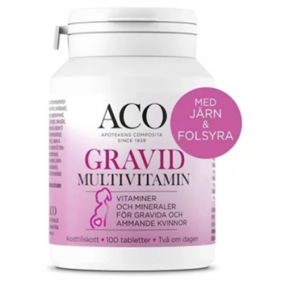 ACO Gravid Multivitamin 100 tabletter