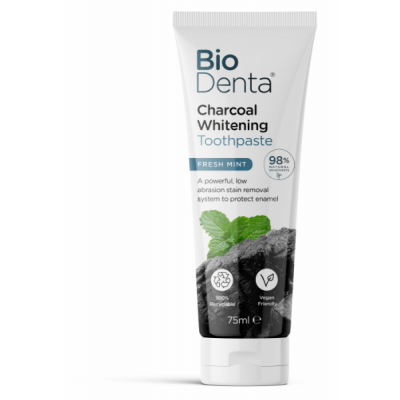 BioDenta CHARCOAL Whitening Toothpaste Fresh Mint 75 ml