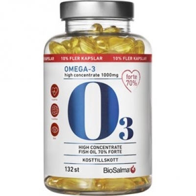 BioSalma Omega-3 Forte 70% 1000mg 132 kapslar