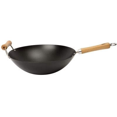 Dexam NS wok kolstål svart 36 cm