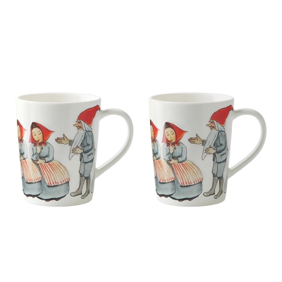 Elsa Beskow Glöggmugg Tomtemor/Tomtefar 2-pack