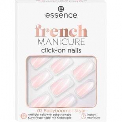 essence French Manicure Click-on Nails 02 Babyboomer Style