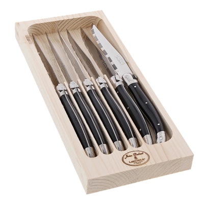 Grillkniv 6-pack Rostfritt stål Svart