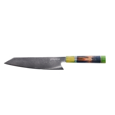 Grit&Grain Kockkniv Damaskus 67 lager 20 cm Grön