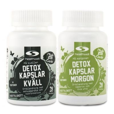 Healthwell Detoxkapslar Morgon & Kväll