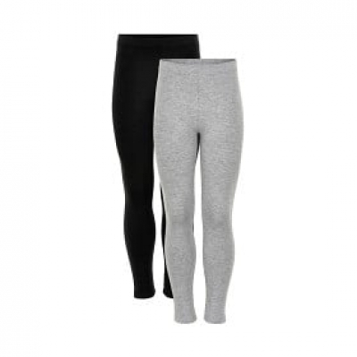 MINYMO Leggings 2-pack (Svart/Grå)