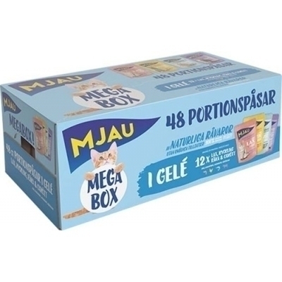 Mjau Megabox Kött & Fisk i Gelé Kattfoder