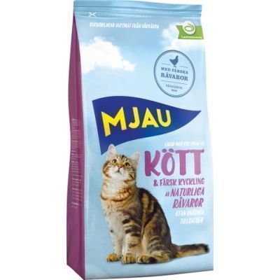 Mjau Torrfoder Köttsmak för katt