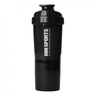 Mm sports  Shaker 2GO, 600 ml Black