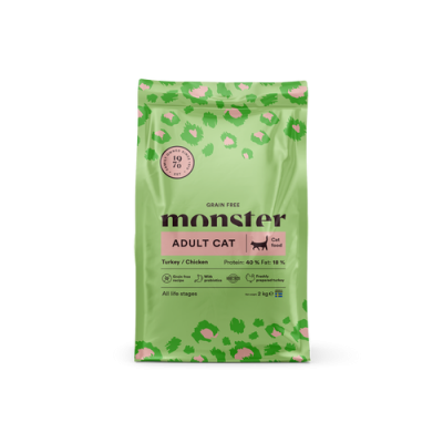 Monster Grain Free Adult Chicken & Turkey Kattfoder