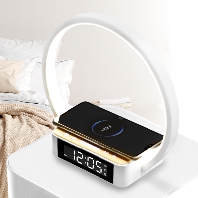 Rubicson Wake-up light Väckarklocka med trådlös laddning