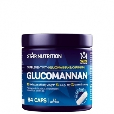 Star Nutrition Glucomannan Fettförbrännare 84 Kapslar